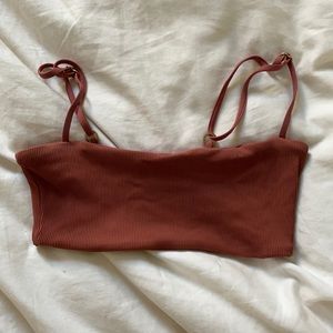 L Space Bandeau Bikini Top in Clay S/P